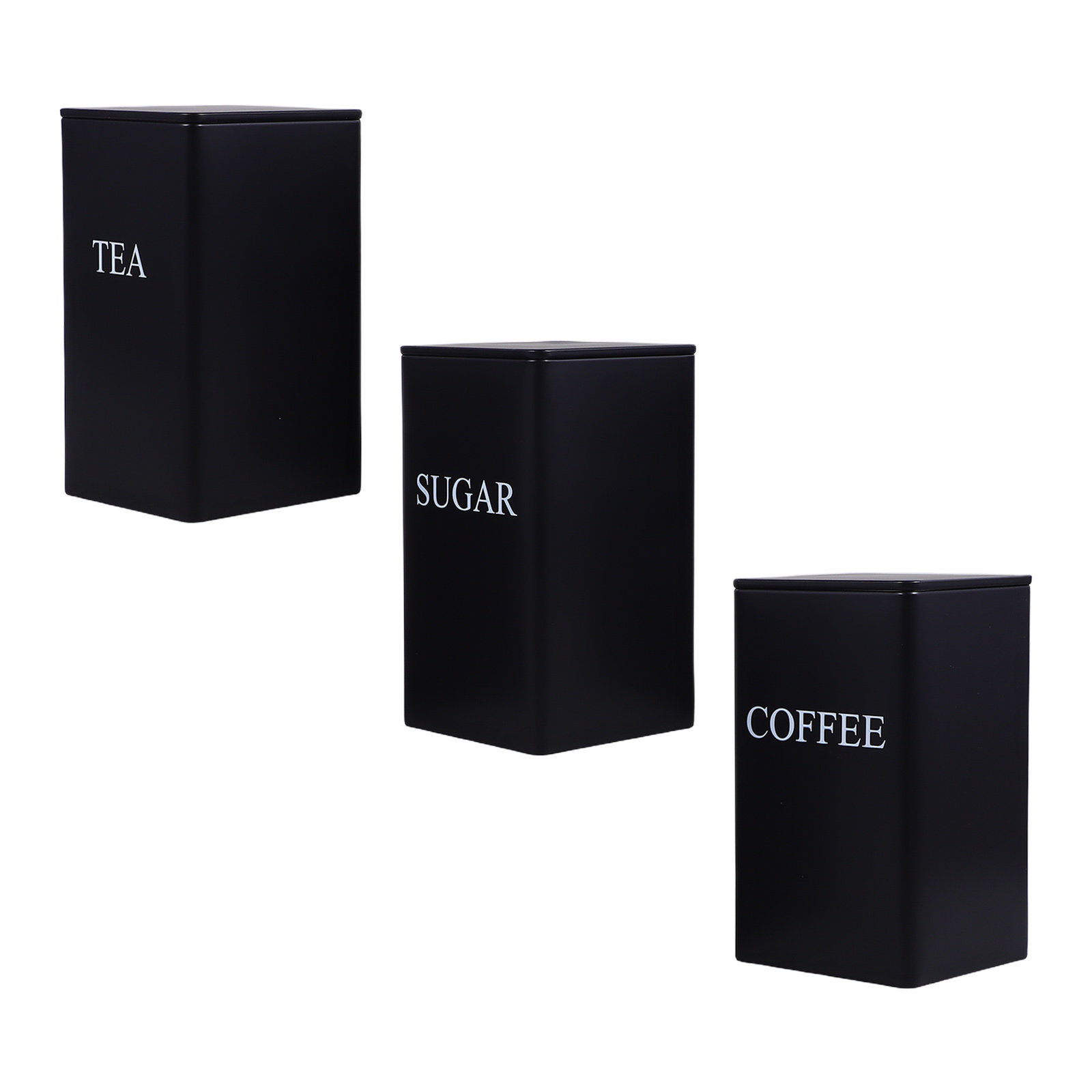 Coffee Tea Sugar Canisters - 3 قطع من علب تخزين المطبخ