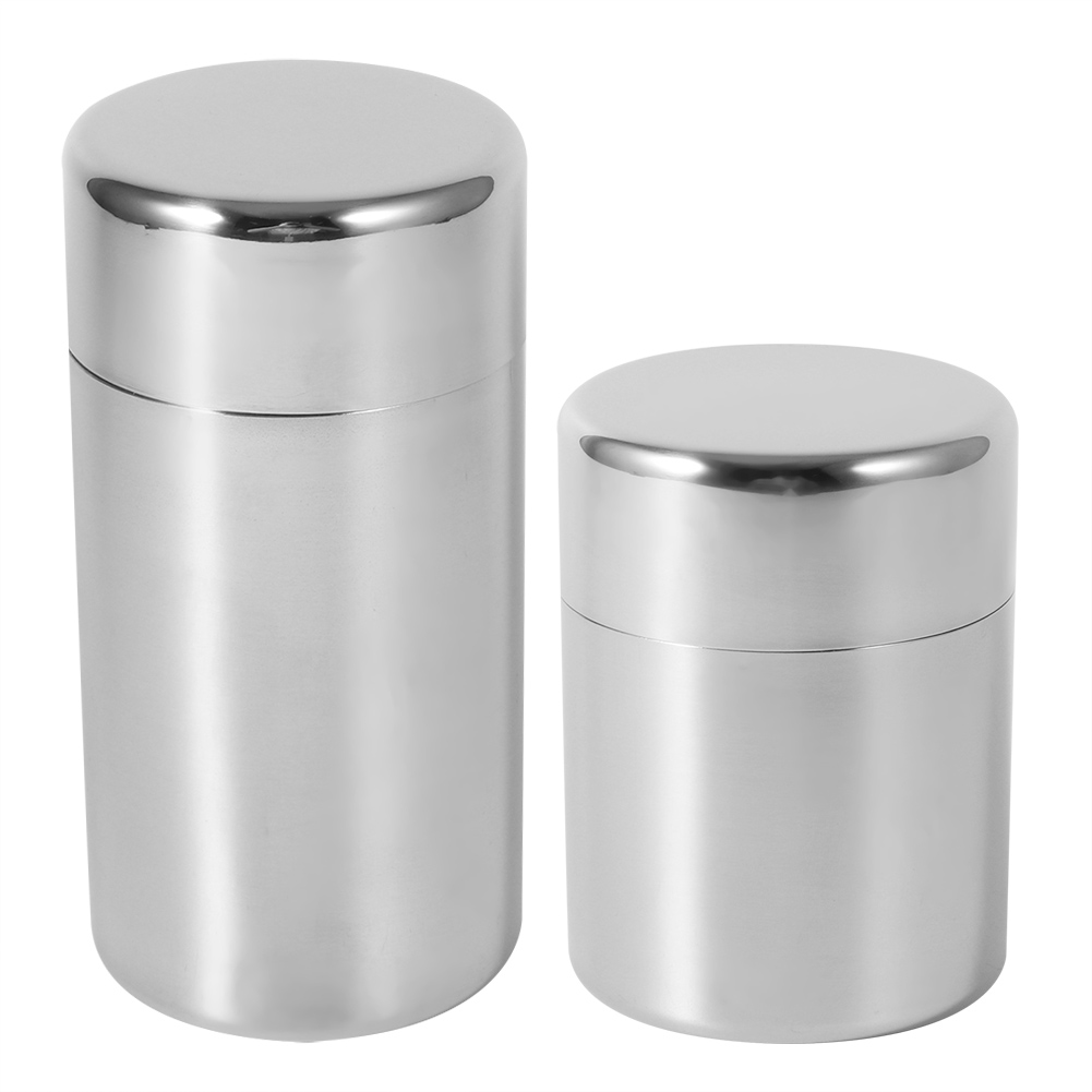Coffee Tea Sugar Canisters - علبة أوراق الشاي من الفولاذ المقاوم