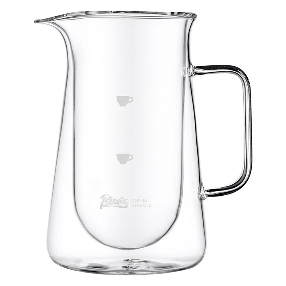 Coffee Tea Decanter - إبريق قهوة زجاجي مزدوج الجدار من