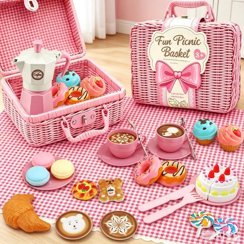 مجموعة ألعاب محاكاة طعام النزه - مراجعة Coffee Tea Gift Basket وسعره