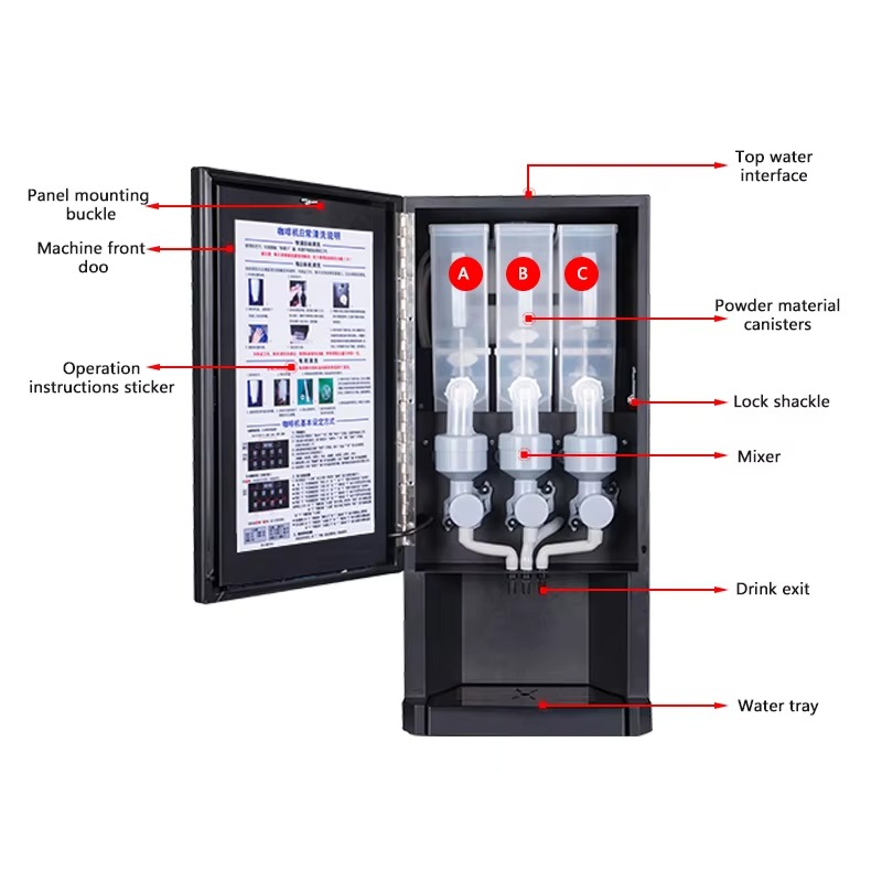 ماكينة قهوة ساخنة تجارية أوتوم - مراجعة Coffee Tea Vending Machine وسعره