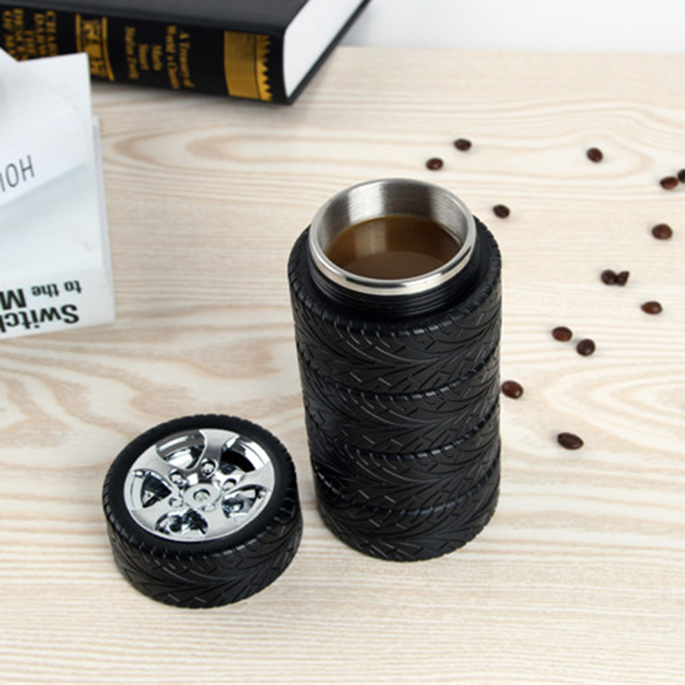 كوب إبداعي على شكل إطار سيارة، - مراجعة Young Tea Coffee وسعره