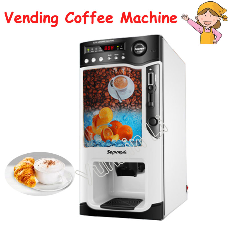 ماكينة صنع القهوة الأوتوماتيكي - مراجعة Coffee Tea Vending Machine وسعره