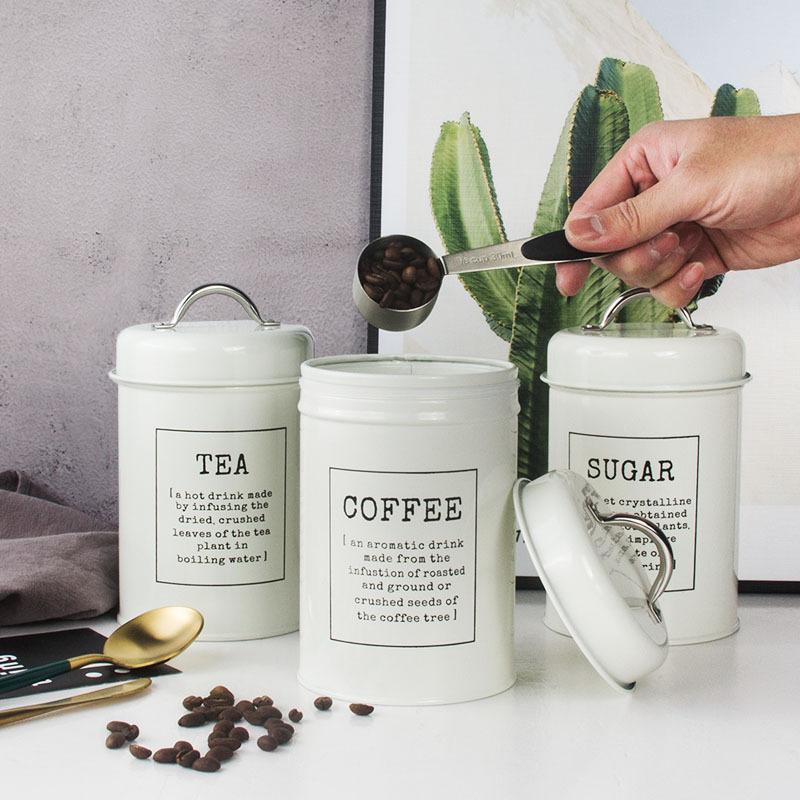 3 قطع من علب تخزين معدنية مستد - مراجعة Coffee Tea Sugar Canisters وسعره