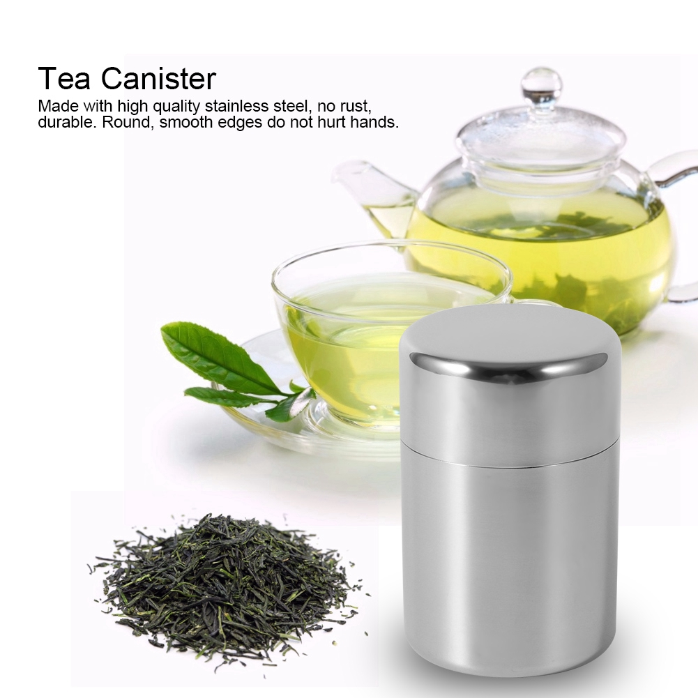علبة أوراق الشاي من الفولاذ ال - مراجعة Coffee Tea Sugar Canisters وسعره
