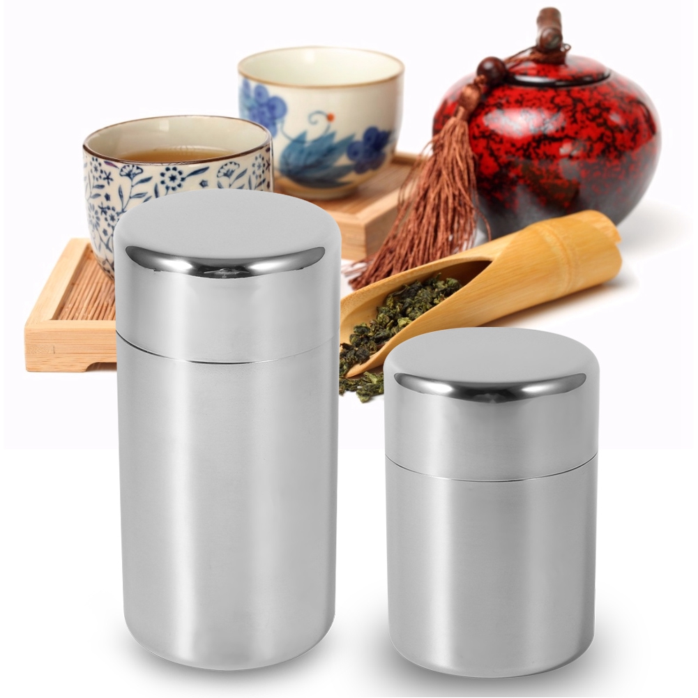 علبة أوراق الشاي من الفولاذ ال - مراجعة Coffee Tea Sugar Canisters وسعره