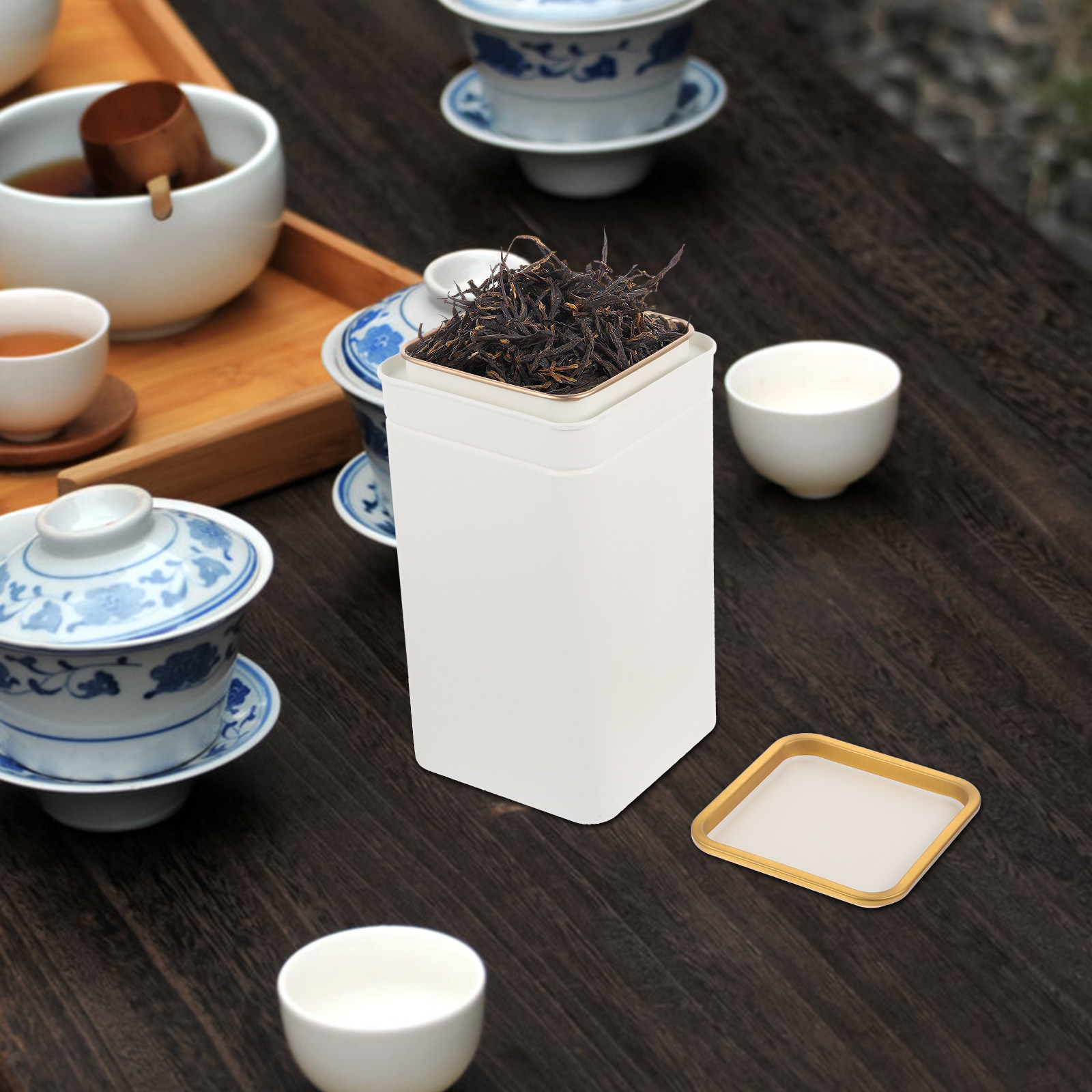 علبة شاي فاخرة من الصفيح، محكم - مراجعة Coffee Tea Sugar Canisters وسعره
