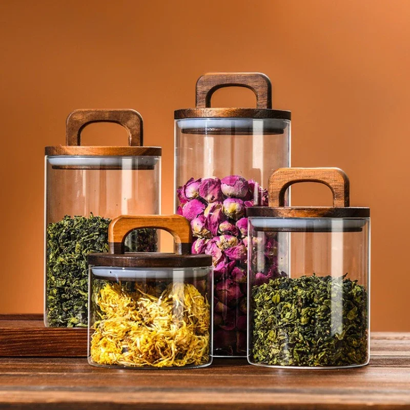 جرة زجاجية شفافة مع غطاء من ال - مراجعة Coffee Tea Sugar Canisters وسعره