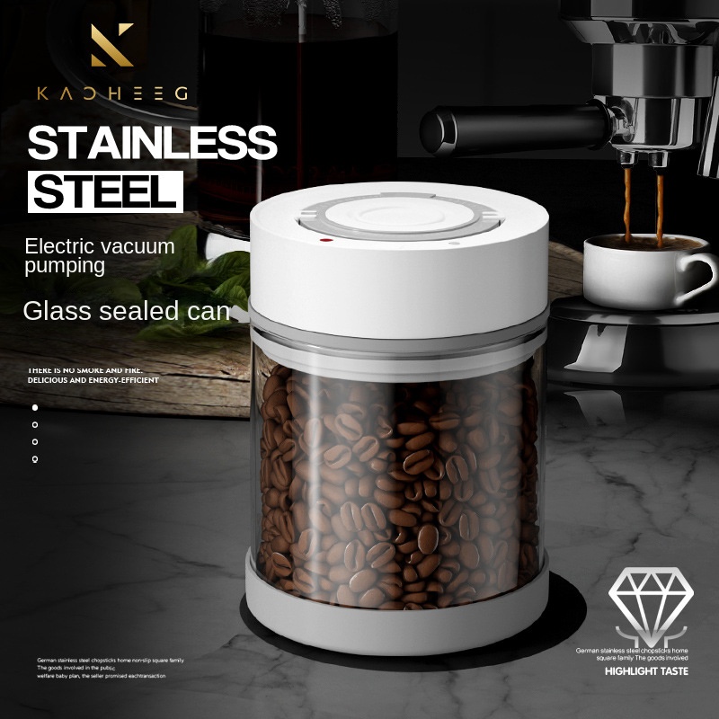 Electric Vacuum Coffee Beans G - مراجعة Coffee Tea Sugar Canisters وسعره