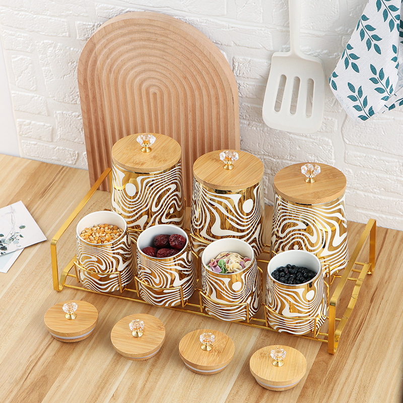 مجموعة من 7 ألوان من علب المطب - مراجعة Coffee Tea Sugar Canisters وسعره