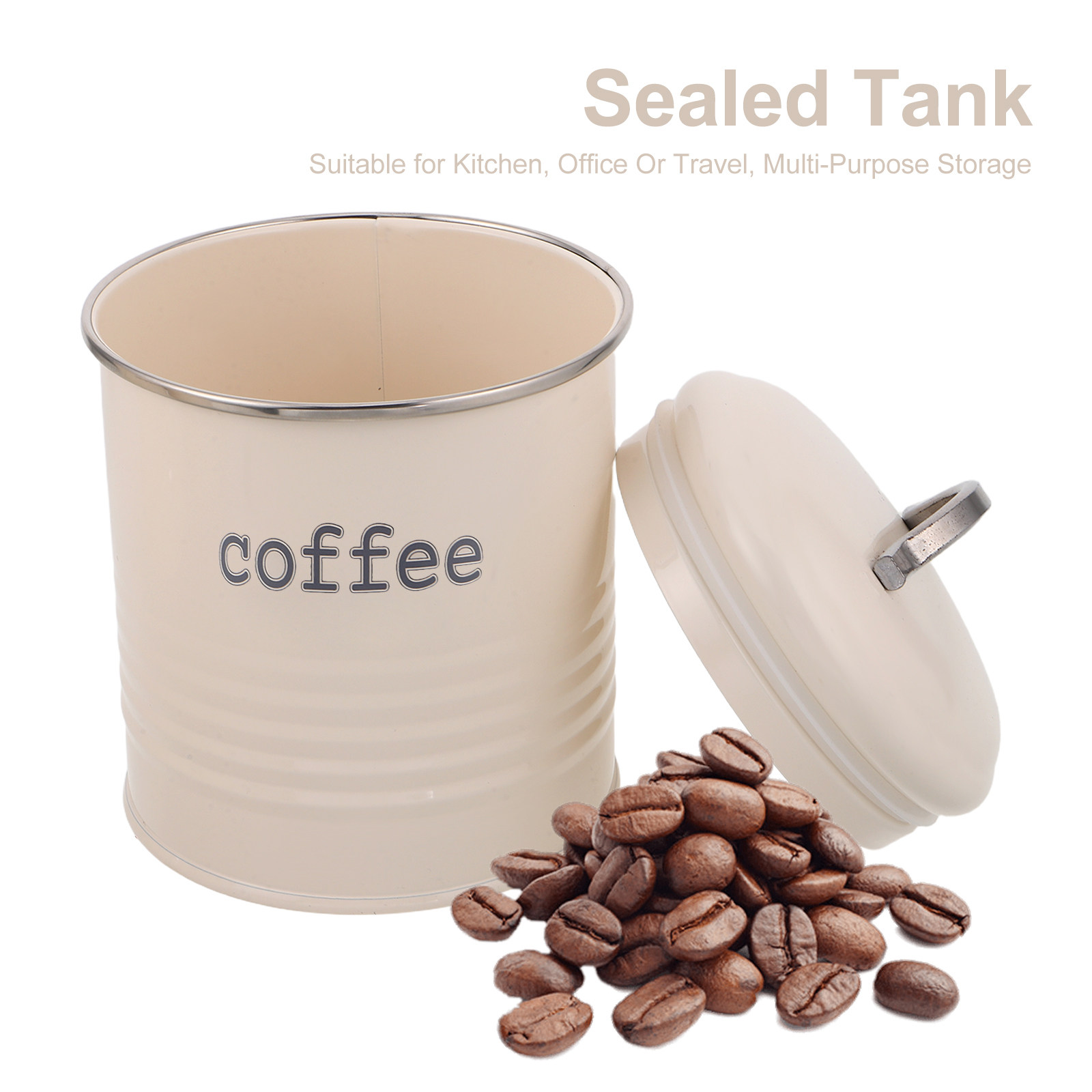 مجموعة من 3 حاويات محكمة الإغل - مراجعة Coffee Tea Sugar Canisters وسعره