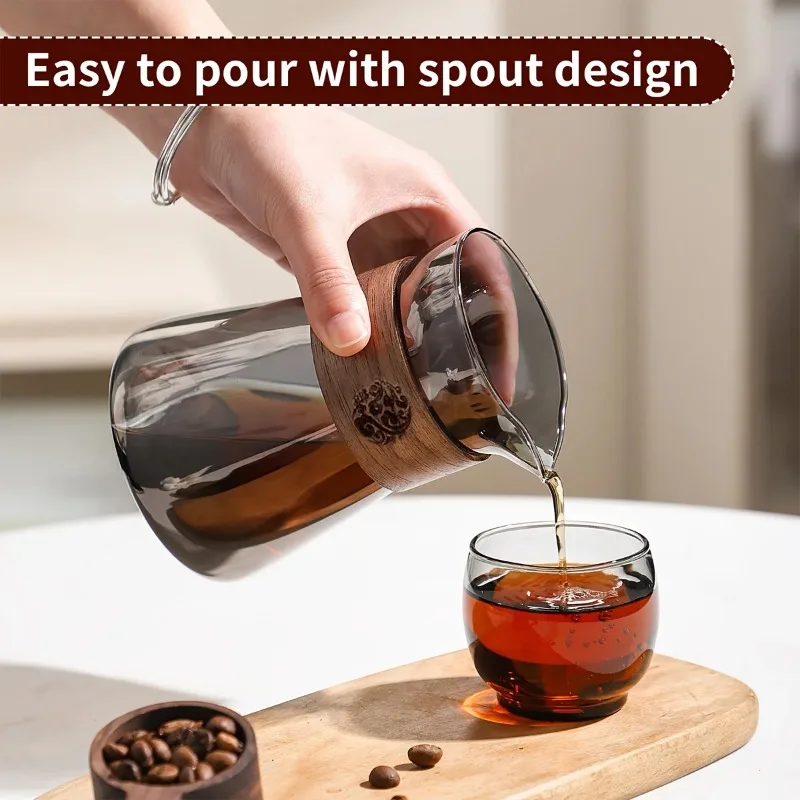1/2 قطعة إبريق قهوة زجاجي مع ط - مراجعة Coffee Tea Decanter وسعره